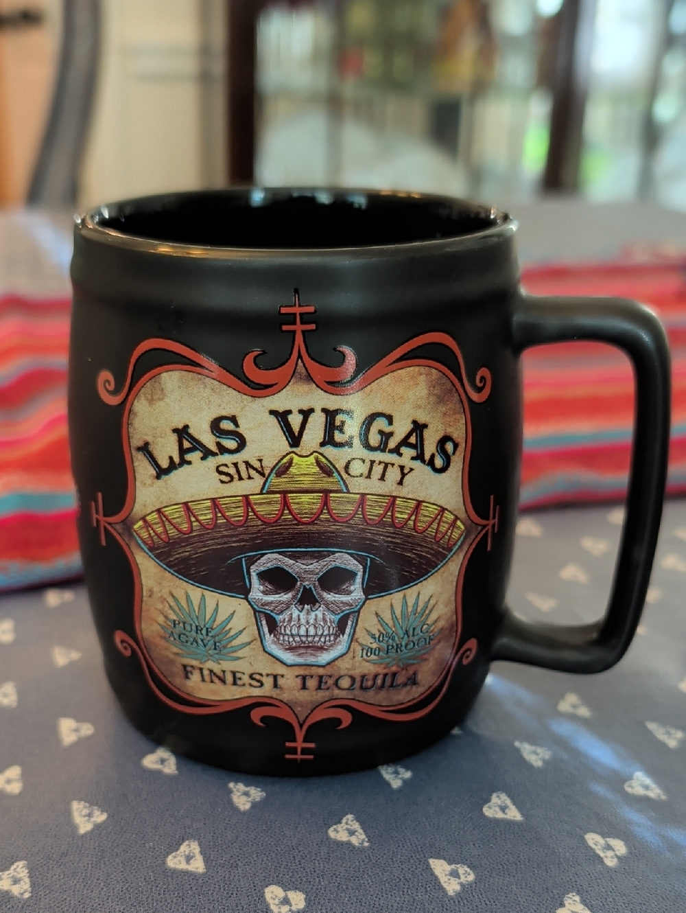 Las Vegas Sin City Black Ceramic Souvenir Mug